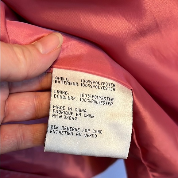 Via Spiga Packable Pink Trench Raincoat with Belted Waist - Picture 15 of 16